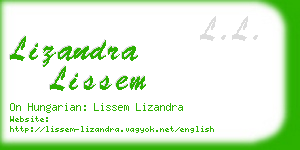 lizandra lissem business card